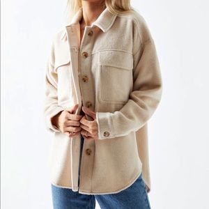 Pacsun cream shacket